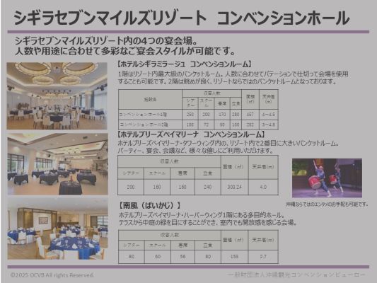 シギラセブンマイルズリゾート　コンベンションホール