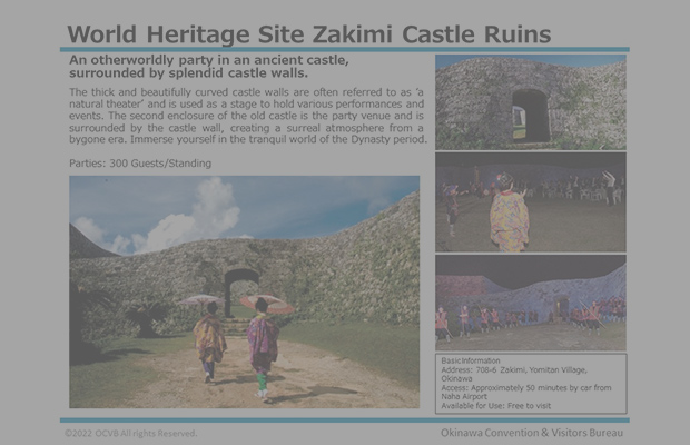 World Heritage Site Zakimi Castle Ruins