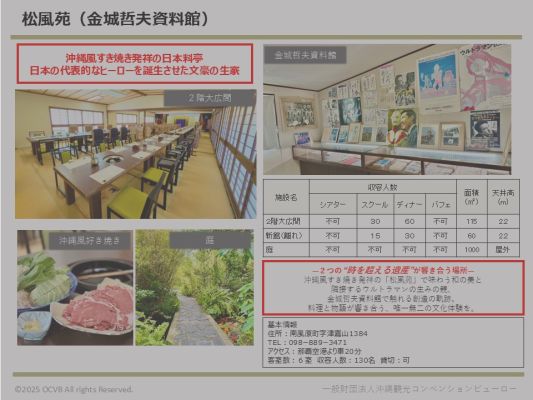 松風苑・飲食店（日本料理、沖縄料理、会席、鍋物等）