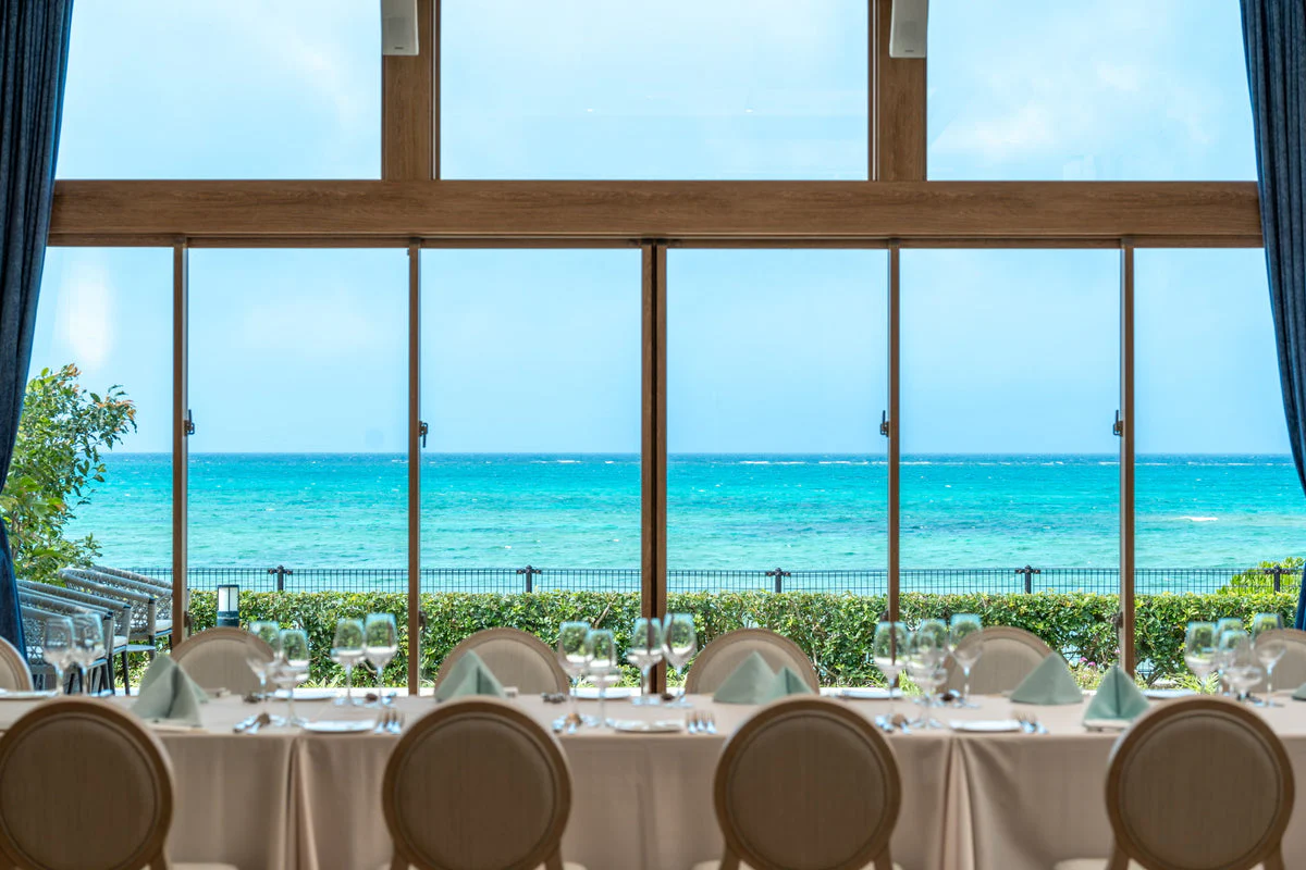 The YOMITAN Resort Seaside terrace